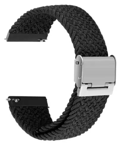 Samsung Galaxy Watch 42mm Elastic Nylon Watch Band - Black