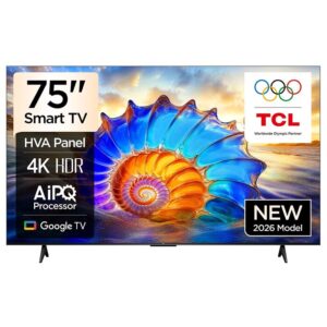 TCL 75V6D Google TV 4K HDR10 WiFi5 BT5.2 Dolby Audio 15W 300X300 75"